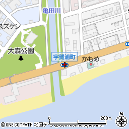 宇賀浦町周辺の地図
