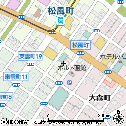 北海道函館市松風町1周辺の地図