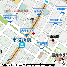 明治安田生命　函館中央営業所周辺の地図