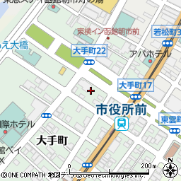 北海道函館市大手町21周辺の地図