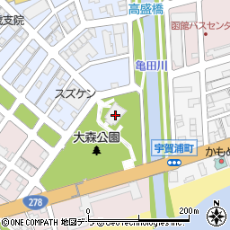 青少年ホール慰霊堂周辺の地図