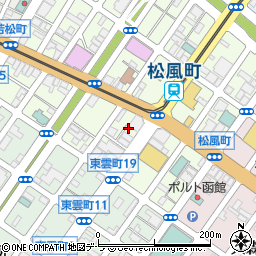 北海道函館市松風町3-12周辺の地図