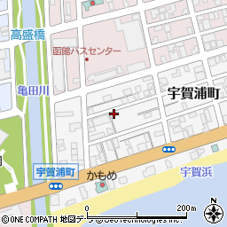 北海道函館市宇賀浦町4-7周辺の地図