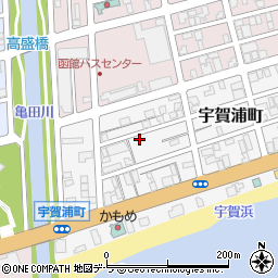 北海道函館市宇賀浦町4-8周辺の地図