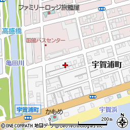 北海道函館市宇賀浦町3周辺の地図