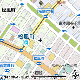 北海道函館市松風町15-1周辺の地図