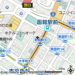 函館駅前郵便局 ＡＴＭ周辺の地図