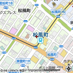 北海道函館市松風町11-15周辺の地図