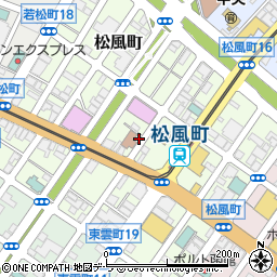 北海道函館市松風町周辺の地図