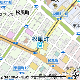 北海道函館市松風町11-14周辺の地図