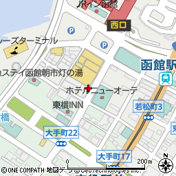 有限会社函館カネニ　朝市店周辺の地図