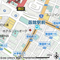 函館商工会議所周辺の地図