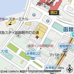 株式会社函館マルヨ周辺の地図