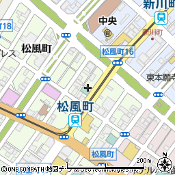 北海道函館市松風町16-17周辺の地図