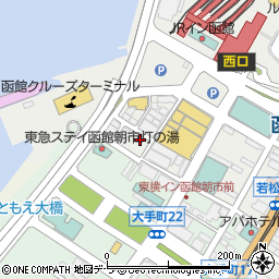 有限会社上平水産　函館朝市店周辺の地図