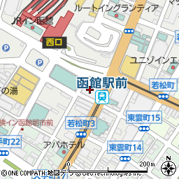交洋不動産株式会社　函館北洋ビル管理事務所周辺の地図