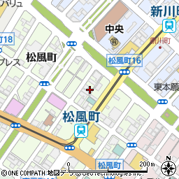 北海道函館市松風町16-12周辺の地図