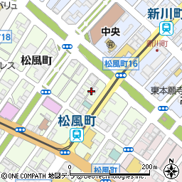 北海道函館市松風町16周辺の地図