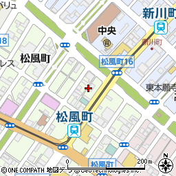 北海道函館市松風町16周辺の地図
