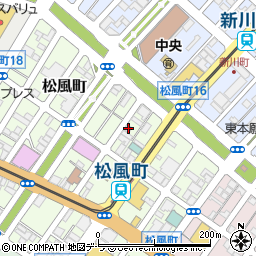 北海道函館市松風町16-7周辺の地図