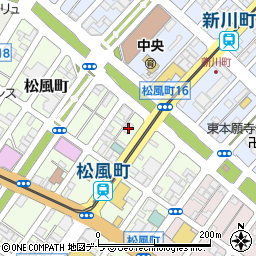 北海道函館市松風町16-15周辺の地図