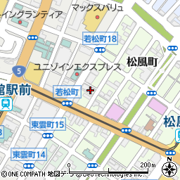 北海道函館市松風町7-18周辺の地図