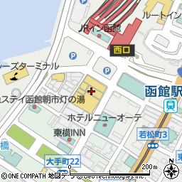 有限会社函館カネニ　駅二店周辺の地図