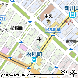 北海道函館市松風町16-8周辺の地図