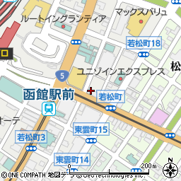 粉もん屋 とん平 函館駅前店周辺の地図