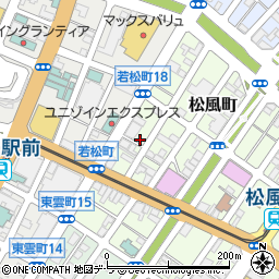 ザ・パーク函館松風町７駐車場周辺の地図