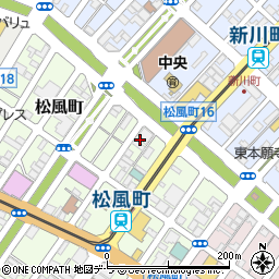 北海道函館市松風町16-9周辺の地図