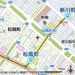 北海道函館市松風町16-11周辺の地図