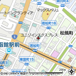 焼肉物語 牛若 ユニゾ函館駅前店周辺の地図