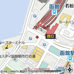駅レンタカー函館営業所周辺の地図