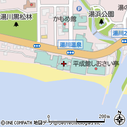 函館湯の川温泉若松周辺の地図