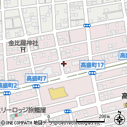 北海道函館市高盛町周辺の地図
