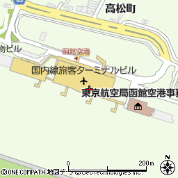 函館空港周辺の地図