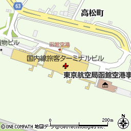 函館空港周辺の地図