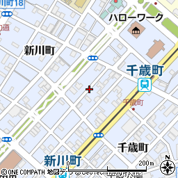 北海道函館市新川町周辺の地図