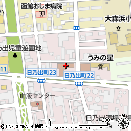 函館市民生事業協会（社会福祉法人）明和園周辺の地図