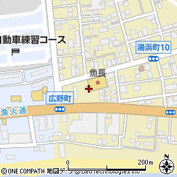 北海道函館市湯浜町2周辺の地図