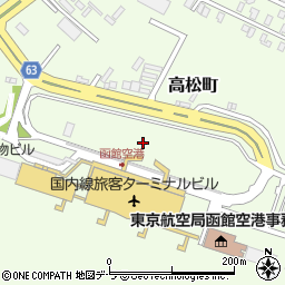 日産レンタカー函館空港ステーション周辺の地図