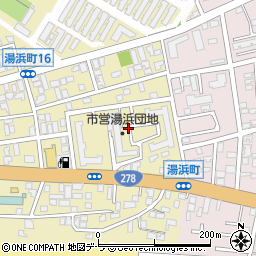 北海道函館市湯浜町14周辺の地図