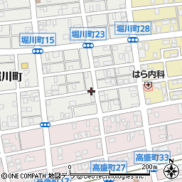 北海道函館市堀川町周辺の地図
