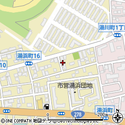北海道函館市湯浜町16周辺の地図