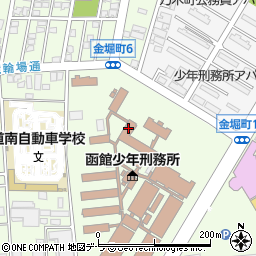 函館少年刑務所周辺の地図