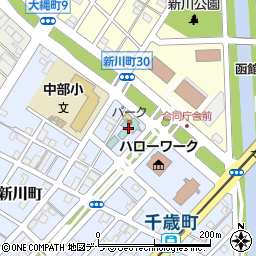 函館パークホテル周辺の地図