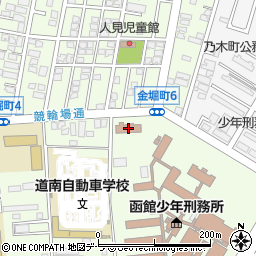 函館少年鑑別所周辺の地図