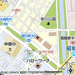 北海道公安調査局　函館駐在官室周辺の地図