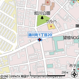 湯川町１‐１９周辺の地図